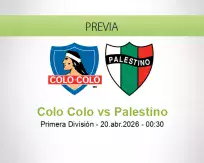 Colo Colo vs Palestino