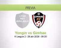 Pronóstico Yongin Gimhae (26 abril 2026)