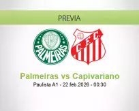 Pronóstico Palmeiras Capivariano (21 febrero 2026)