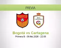 Pronóstico Bogotá Cartagena (09 febrero 2026)