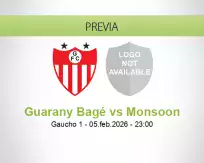 Guarany Bagé vs Monsoon