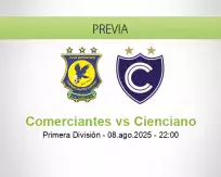 Pronóstico Comerciantes Cienciano (08 agosto 2025)