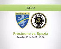 Pronóstico Frosinone Spezia (20 diciembre 2025)