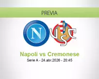 Pronóstico Napoli Cremonese (24 abril 2026)