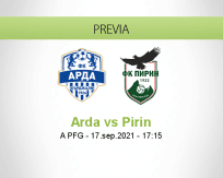 Pronóstico Arda Pirin (17 septiembre 2021)