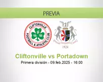 Pronóstico Cliftonville Portadown (09 febrero 2025)