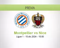 Pronóstico Montpellier Nice (15 diciembre 2024)