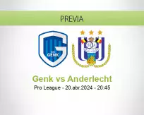 Pronóstico Genk Anderlecht (20 abril 2024)