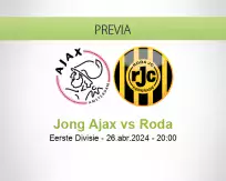 Pronóstico Jong Ajax Roda (26 abril 2024)