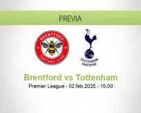 Pronóstico Brentford Tottenham (02 febrero 2025)