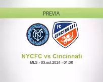 Pronóstico NYCFC Cincinnati (03 octubre 2024)