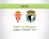 Pronóstico Gijón Burgos (01 febrero 2025)