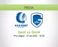 Pronóstico Gent Genk (27 octubre 2024)