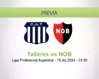 Pronóstico Talleres NOB (15 diciembre 2024)