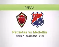 Pronóstico Patriotas Medellín (18 abril 2024)