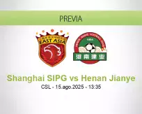 Pronóstico Shanghai SIPG Henan Jianye (15 agosto 2025)