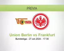 Pronóstico Union Berlin Frankfurt (27 octubre 2024)