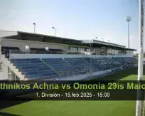 Pronóstico Ethnikos Achna Omonia 29is Maiou (15 febrero 2025)