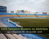 Pronóstico CDS Tampico Madero Alebrijes (08 marzo 2025)