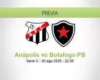 Pronóstico Anápolis Botafogo PB (30 agosto 2025)