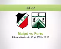 Pronóstico Maipú Ferro (13 julio 2025)