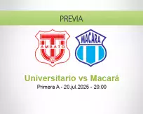 Pronóstico Universitario Macará (20 julio 2025)