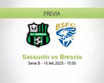 Pronóstico Sassuolo Brescia (15 febrero 2025)