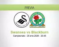 Pronóstico Swansea Blackburn (20 enero 2026)