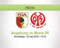 Pronóstico Augsburg Mainz 05 (20 septiembre 2025)