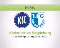 Pronóstico Karlsruhe Magdeburg (27 septiembre 2025)