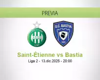 Pronóstico Saint-Étienne Bastia (13 diciembre 2025)