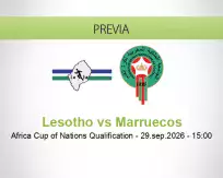 Pronóstico Lesotho Marruecos (29 septiembre 2026)