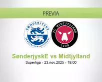 Pronóstico SønderjyskE Midtjylland (23 noviembre 2025)