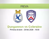 Pronóstico Dungannon Coleraine (28 febrero 2026)