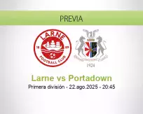 Pronóstico Larne Portadown (22 agosto 2025)