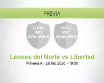 Pronóstico Leones del Norte Libertad (28 febrero 2026)
