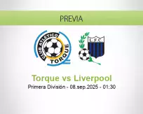 Pronóstico Torque Liverpool (07 septiembre 2025)