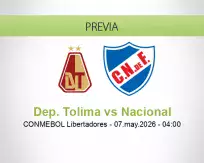 Dep. Tolima vs Nacional