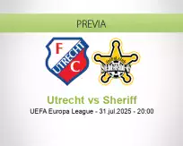 Pronóstico Utrecht Sheriff (31 julio 2025)
