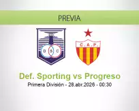 Pronóstico Def. Sporting Progreso (27 abril 2026)