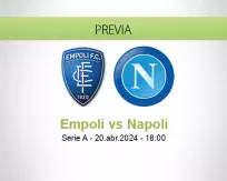 Pronóstico Empoli Napoli (20 abril 2024)