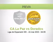 Pronóstico CA La Paz Dorados (21 marzo 2023)