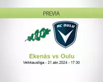 Pronóstico Ekenäs Oulu (21 abril 2024)