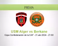 Pronóstico USM Alger Berkane (21 abril 2024)