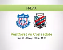 Pronóstico Ventforet Consadole (23 agosto 2025)