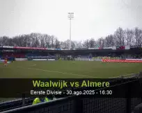 Pronóstico Waalwijk Almere (30 agosto 2025)