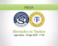 Pronóstico Slovácko Teplice (16 agosto 2025)