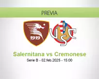 Pronóstico Salernitana Cremonese (02 febrero 2025)