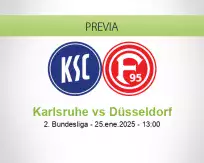 Pronóstico Karlsruhe Düsseldorf (25 enero 2025)