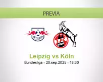 Pronóstico Leipzig Köln (20 septiembre 2025)